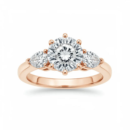 Cara Round Brilliant Lab Grown Diamond Solitaire Ring - Jewelslane