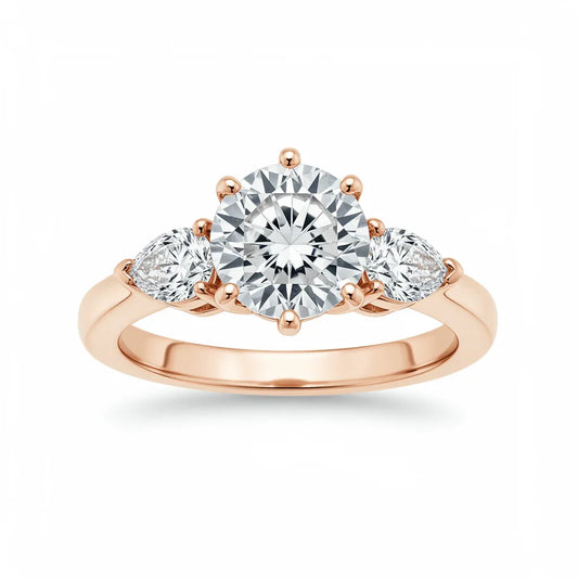 Cara Round Brilliant Lab Grown Diamond Solitaire Ring - Jewelslane