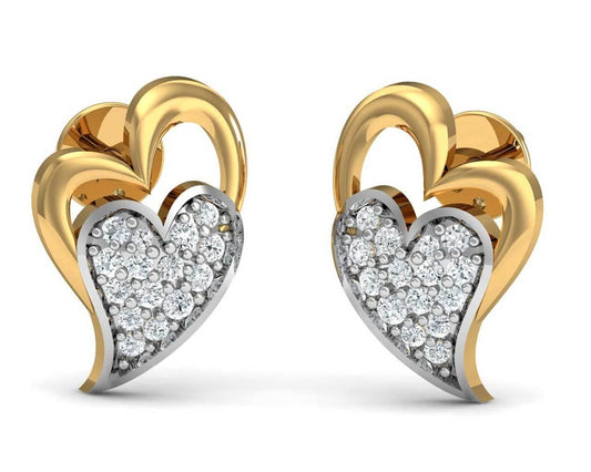 Carys Heart Earrings - Jewelslane
