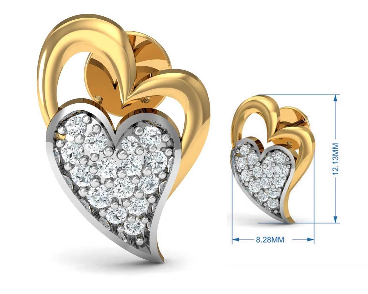 Carys Heart Earrings - Jewelslane