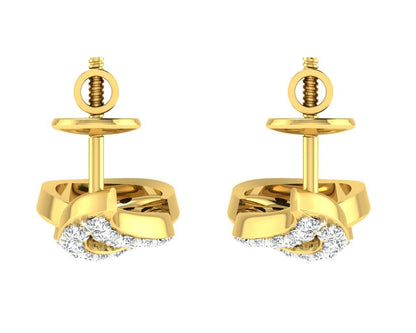 Caylin Diamond Earrings In Gold - Jewelslane