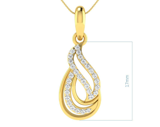 Caylin Diamond Pendant & Earrings Set - Jewelslane