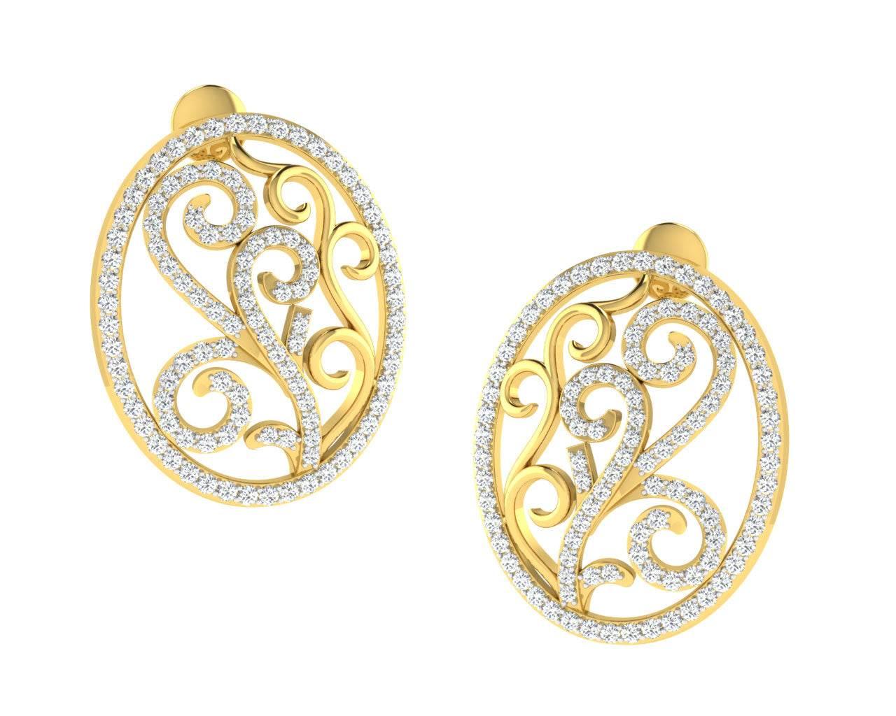 Celeste Diamond Earrings Additional Image 1