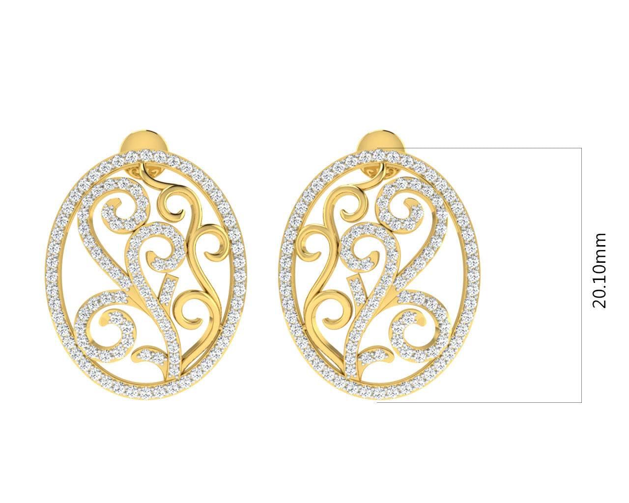 Celeste Diamond Earrings Additional Image 5