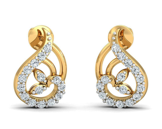 Charvi Designer Diamond Earrings - Jewelslane