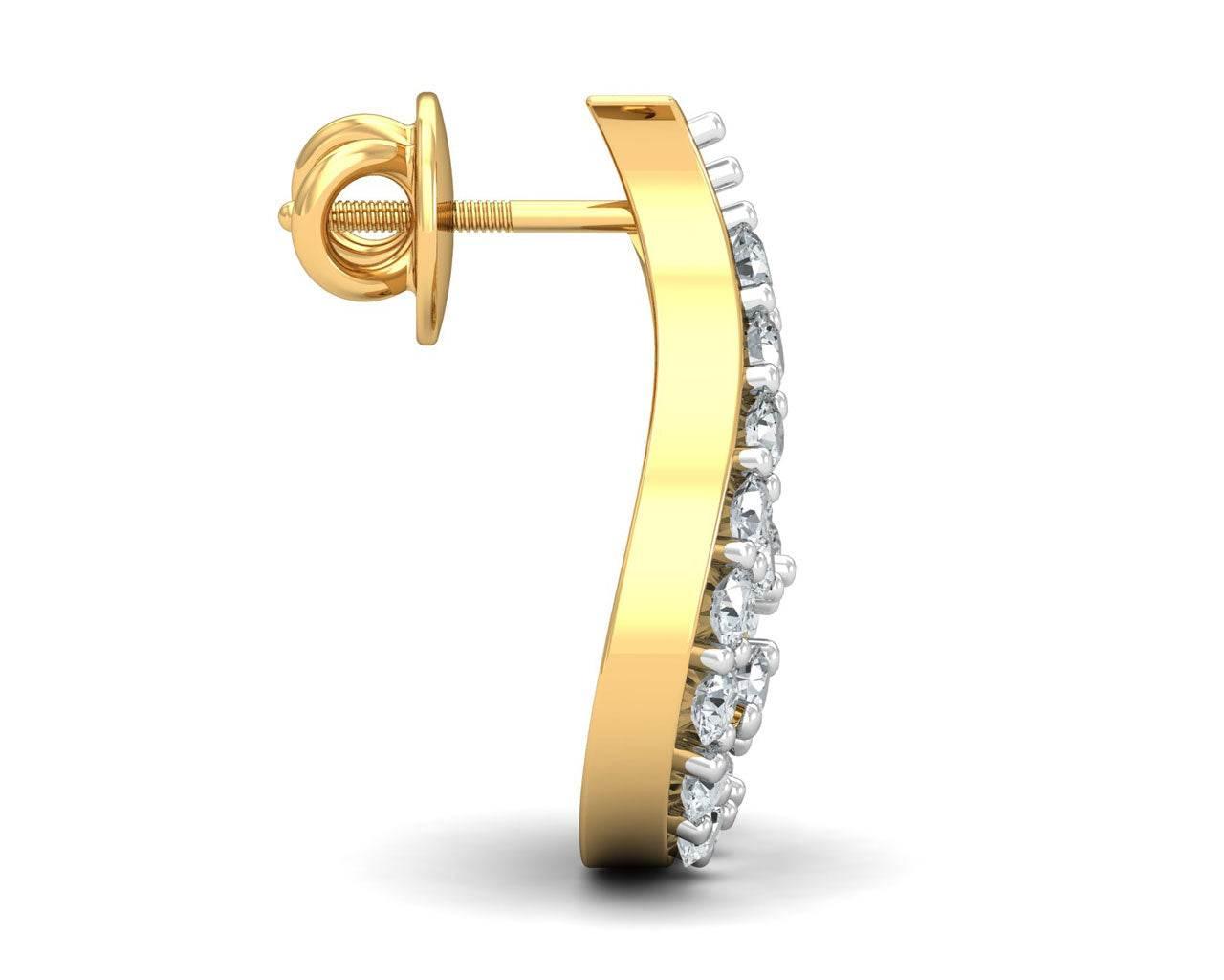 Charvi Designer Diamond Earrings - Jewelslane