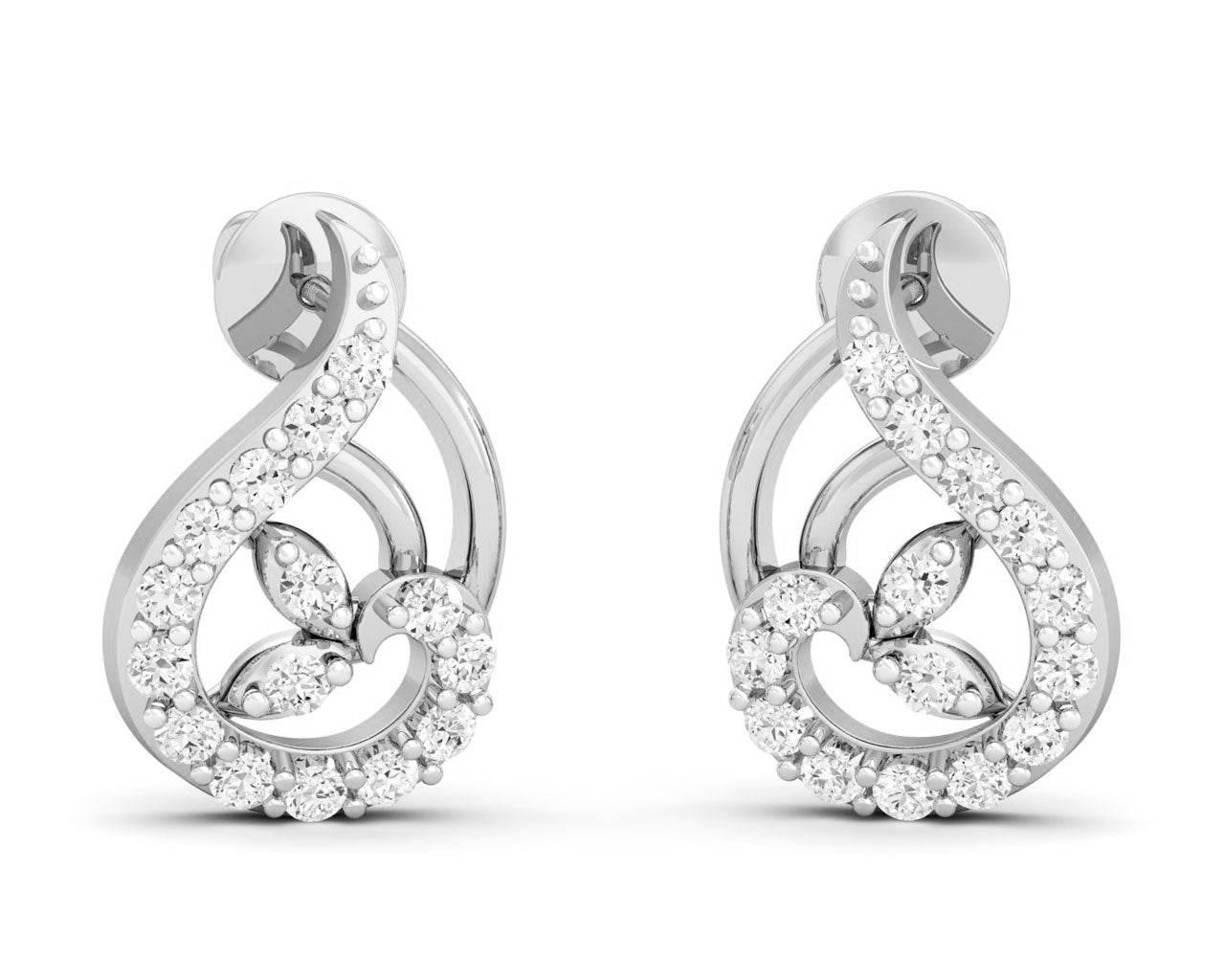 Charvi Designer Diamond Earrings - Jewelslane