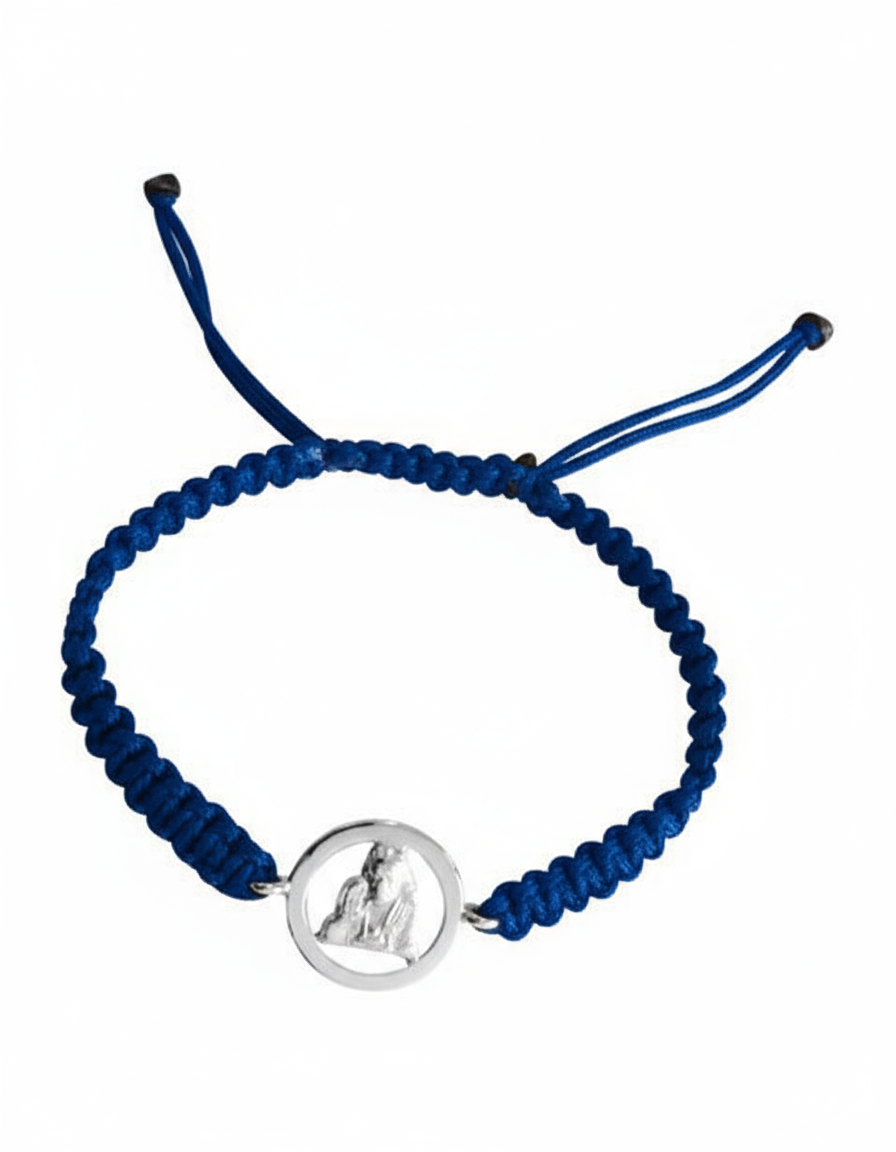 Sai Baba Bracelet in Silver with Diamond