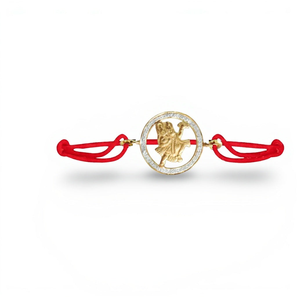 Hanuman Gold Diamond Bracelet