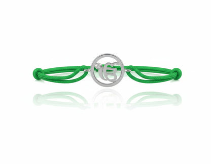 Ik Onkaar Single Diamond Silver Bracelet - Jewelslane