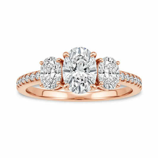Cia Oval Shape Diamond Engagement Ring - Jewelslane