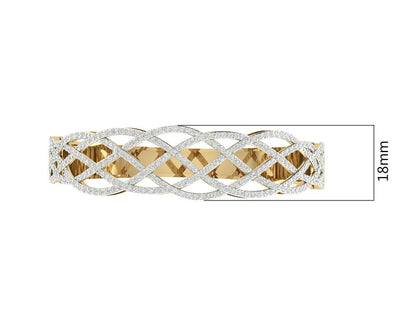 Daanya Exquisite Diamond Bangle - Jewelslane