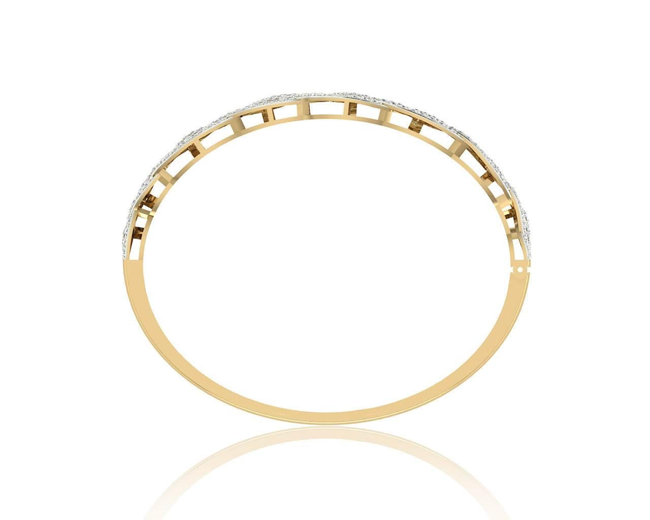 Daanya Exquisite Diamond Bangle - Jewelslane