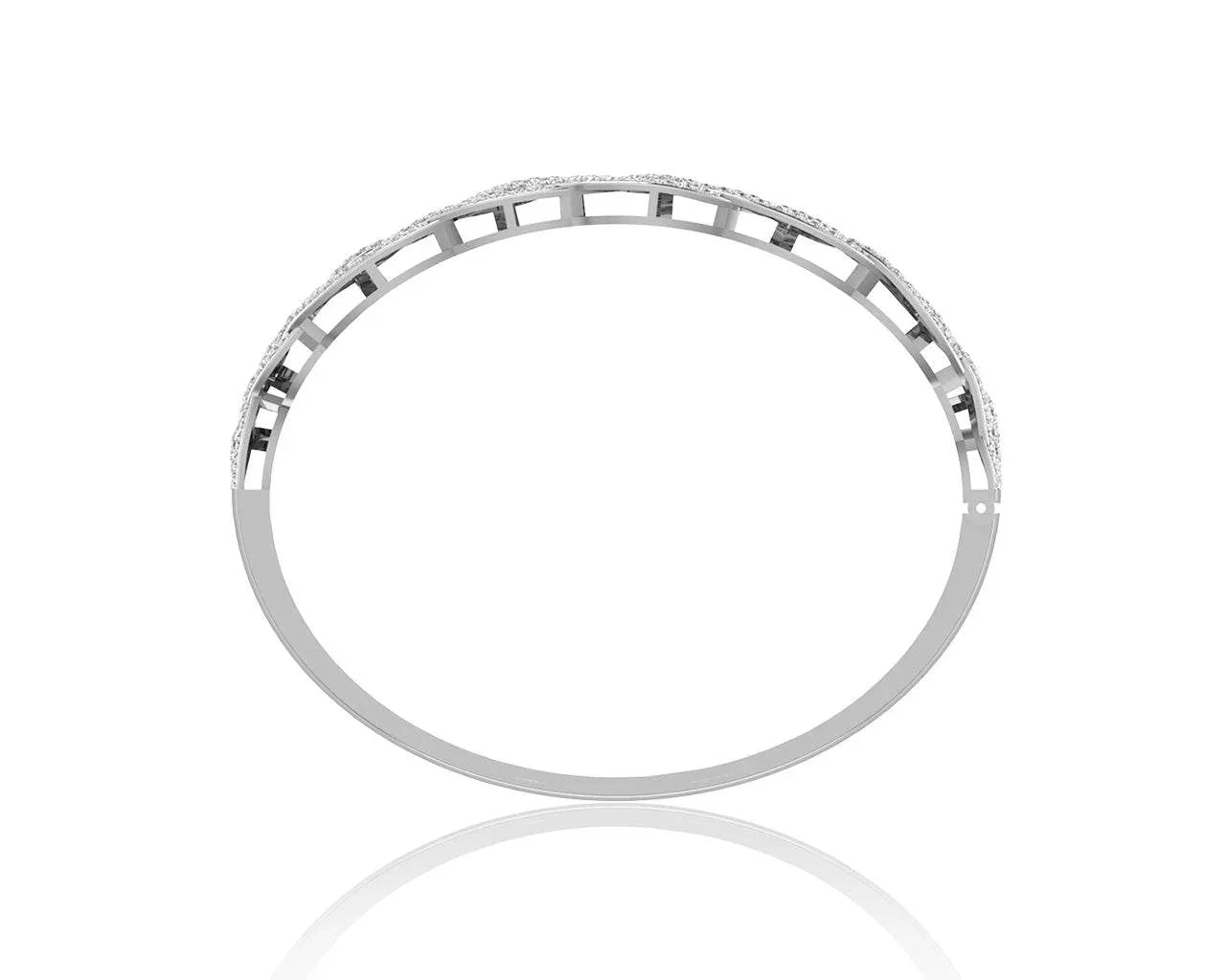 Daanya Exquisite Diamond Bangle - Jewelslane