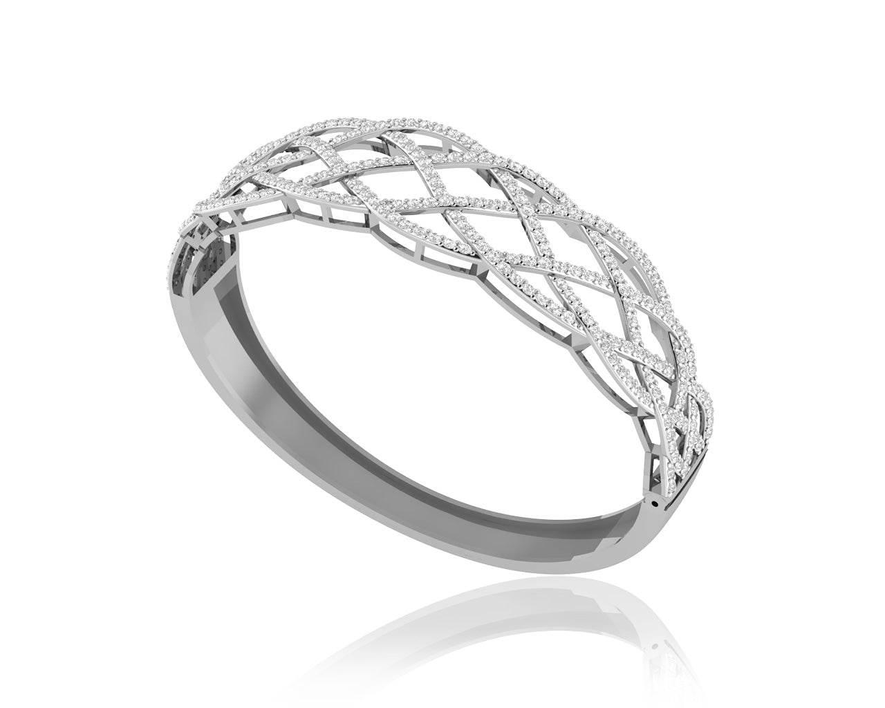 Daanya Exquisite Diamond Bangle - Jewelslane