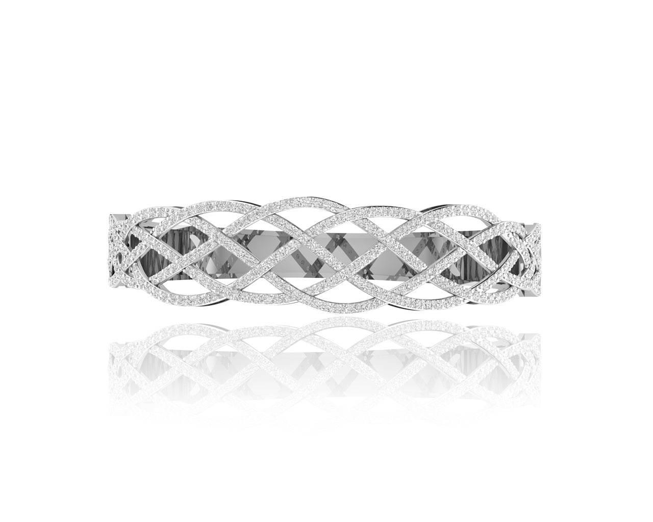 Daanya Exquisite Diamond Bangle - Jewelslane