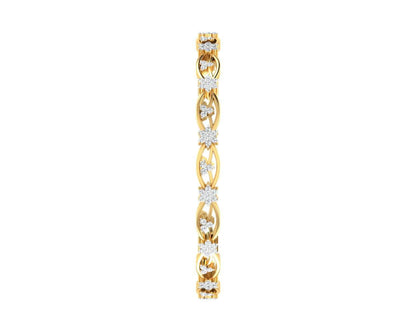 Dalia Round Brilliant Diamond Bangles - Jewelslane