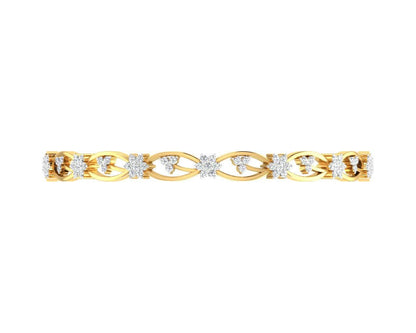 Dalia Round Brilliant Diamond Bangles - Jewelslane