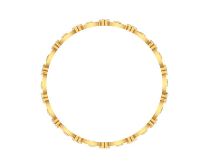Dalia Round Brilliant Diamond Bangles - Jewelslane