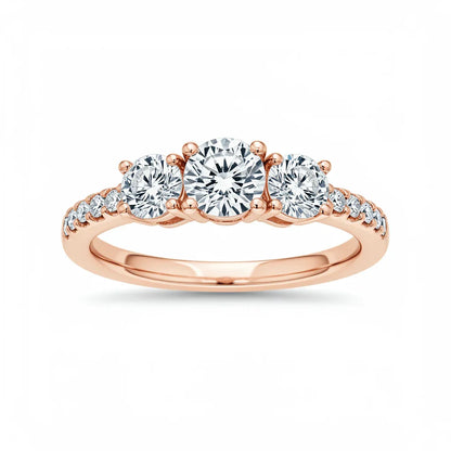 Dana Round Brilliant Cut Lab Diamond ring - Jewelslane