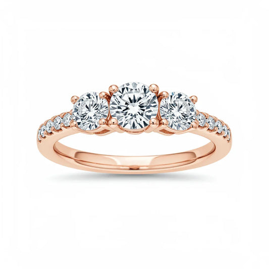 Dana Round Brilliant Cut Lab Diamond ring - Jewelslane