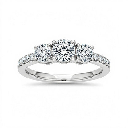 Dana Round Brilliant Cut Lab Diamond ring - Jewelslane