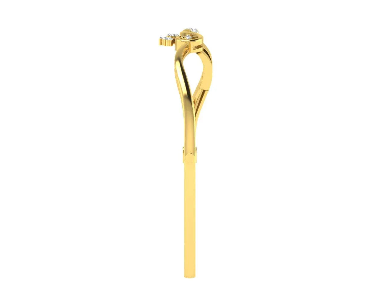 Darla Diamond Half Bangle - Jewelslane