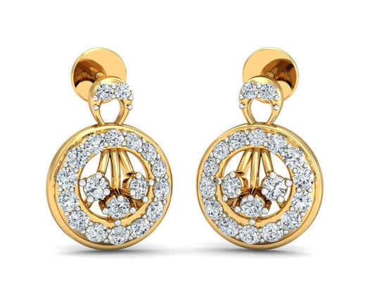 Dea Brilliant Cut Diamond Earrings - Jewelslane