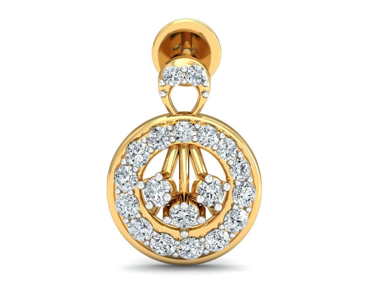 Dea Brilliant Cut Diamond Earrings - Jewelslane