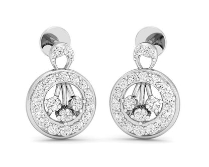 Dea Brilliant Cut Diamond Earrings - Jewelslane