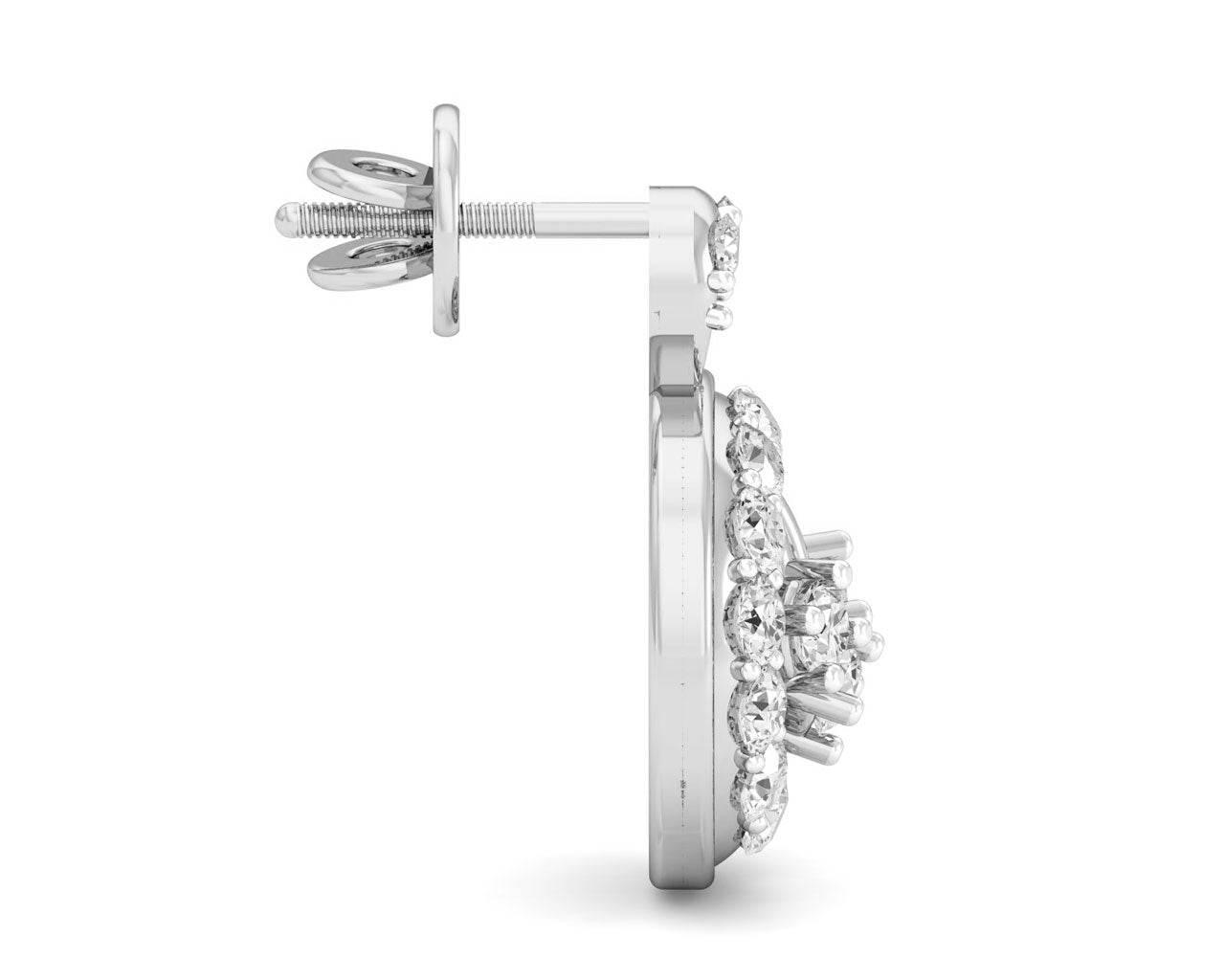 Dea Brilliant Cut Diamond Earrings - Jewelslane