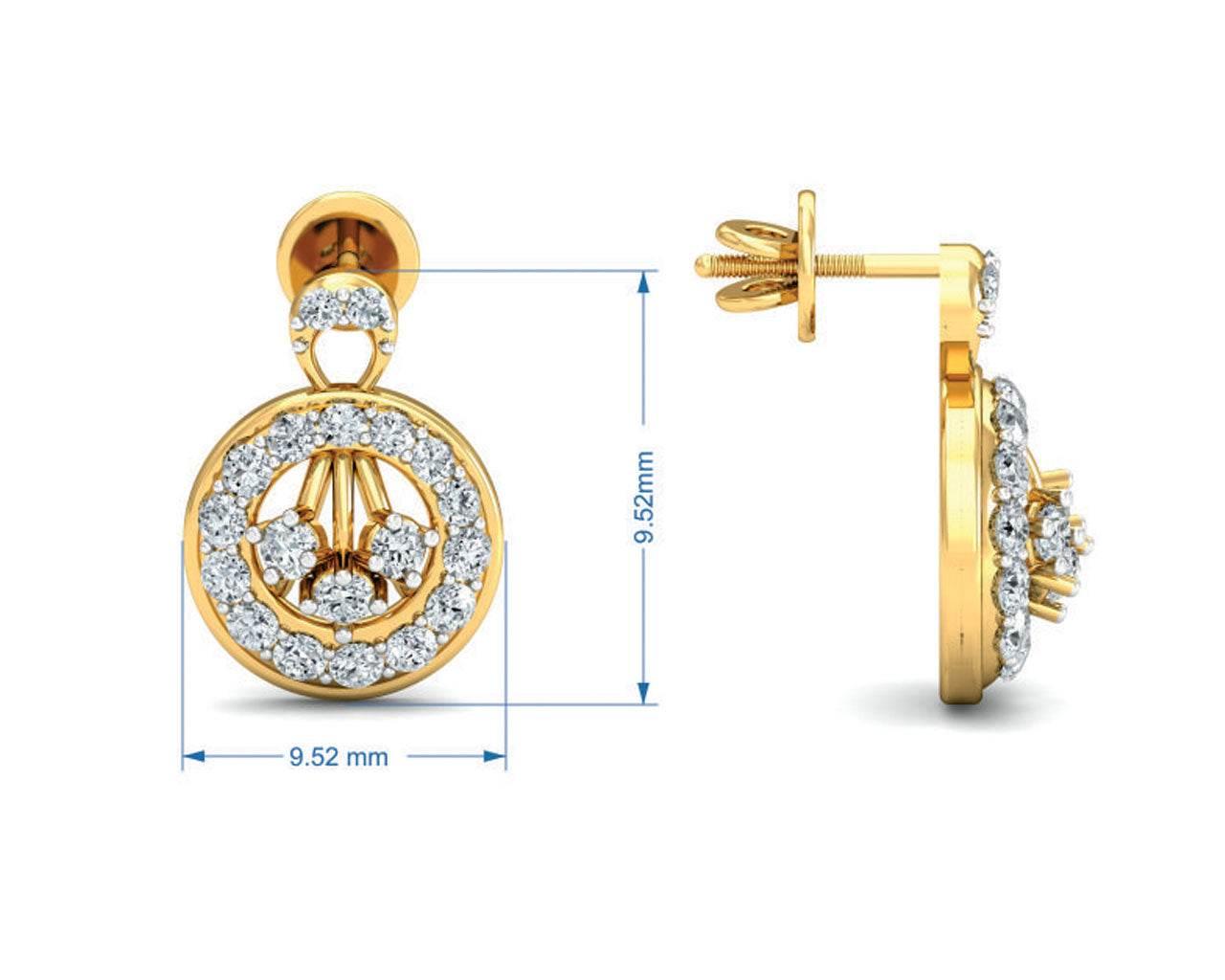 Dea Brilliant Cut Diamond Earrings - Jewelslane