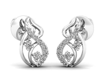 Deena Round Brilliant Cut Diamond Earrings - Jewelslane
