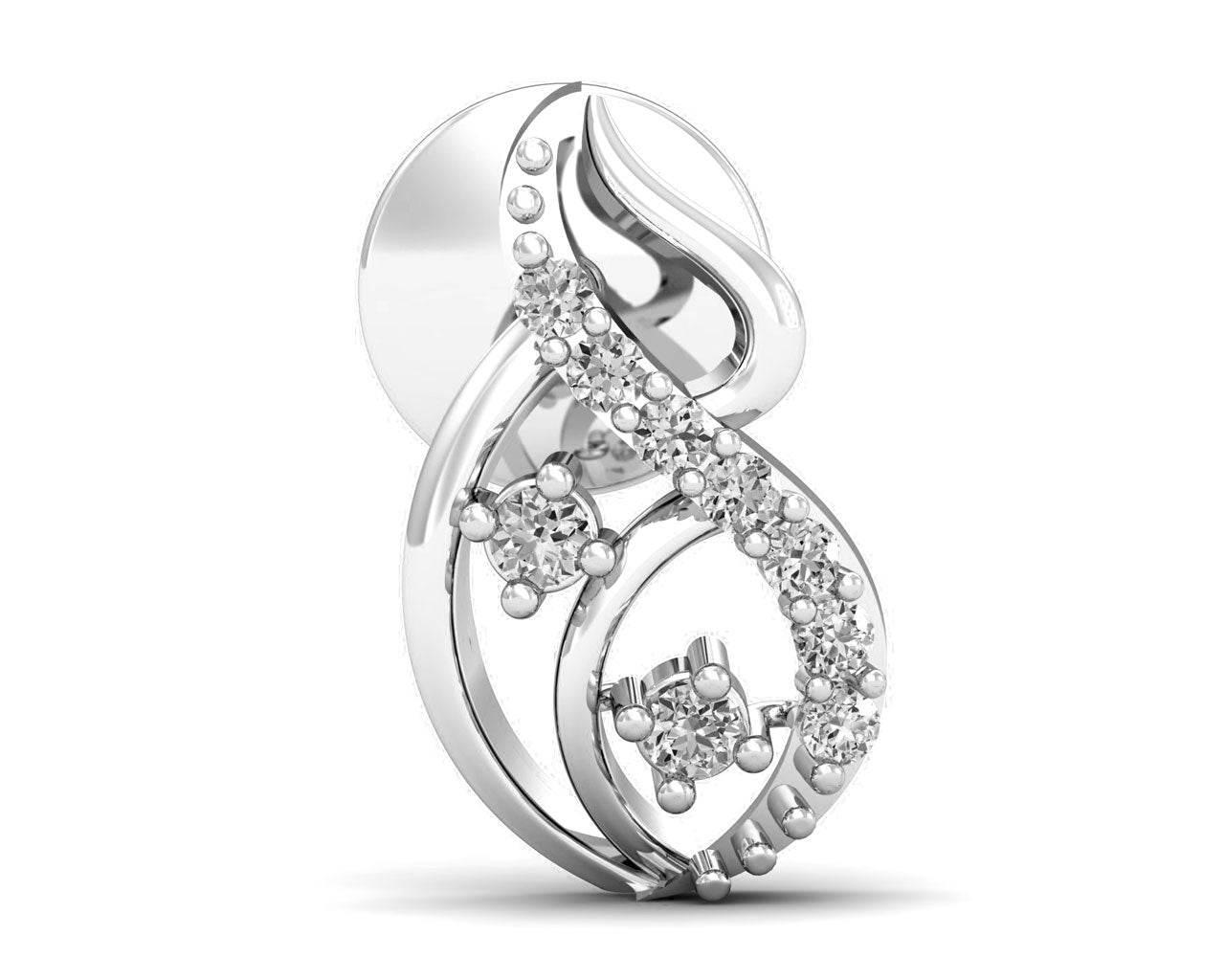 Deena Round Brilliant Cut Diamond Earrings - Jewelslane