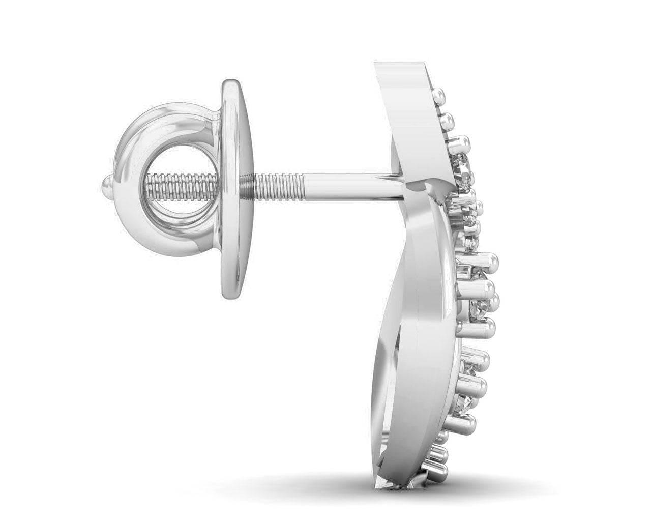 Deena Round Brilliant Cut Diamond Earrings - Jewelslane