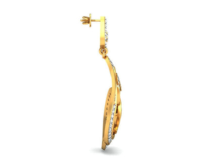 Deeta Round Brilliant Diamond Earrings - Jewelslane