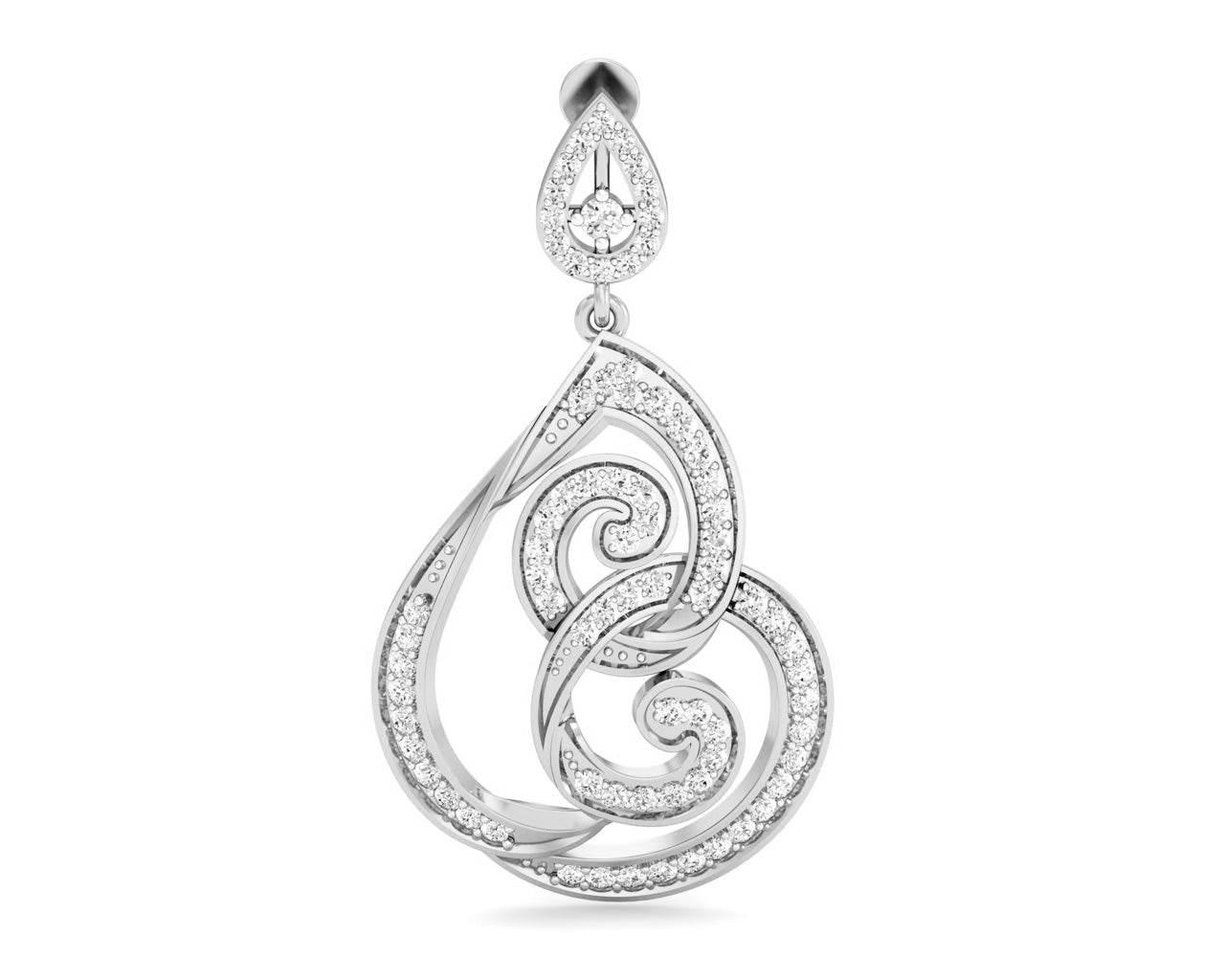 Deeta Round Brilliant Diamond Earrings - Jewelslane