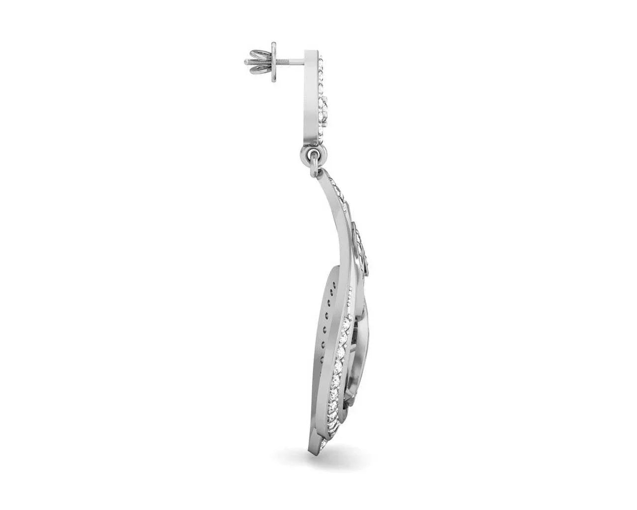 Deeta Round Brilliant Diamond Earrings - Jewelslane