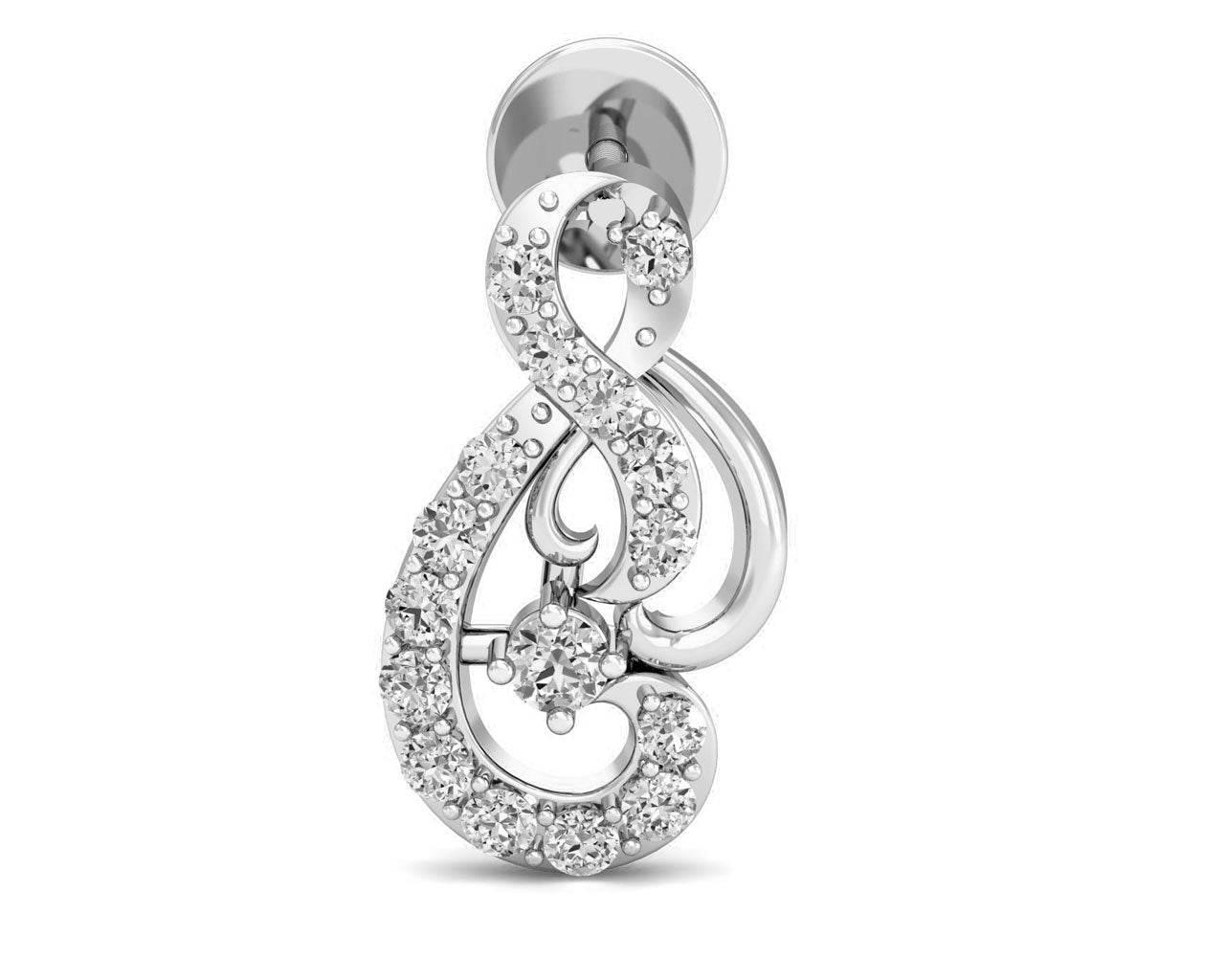 Deiva Round Brilliant Diamond Earrings - Jewelslane