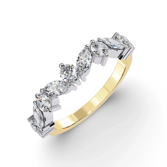 Demi Lab Grown Fancy Diamond Ring in Gold - Jewelslane