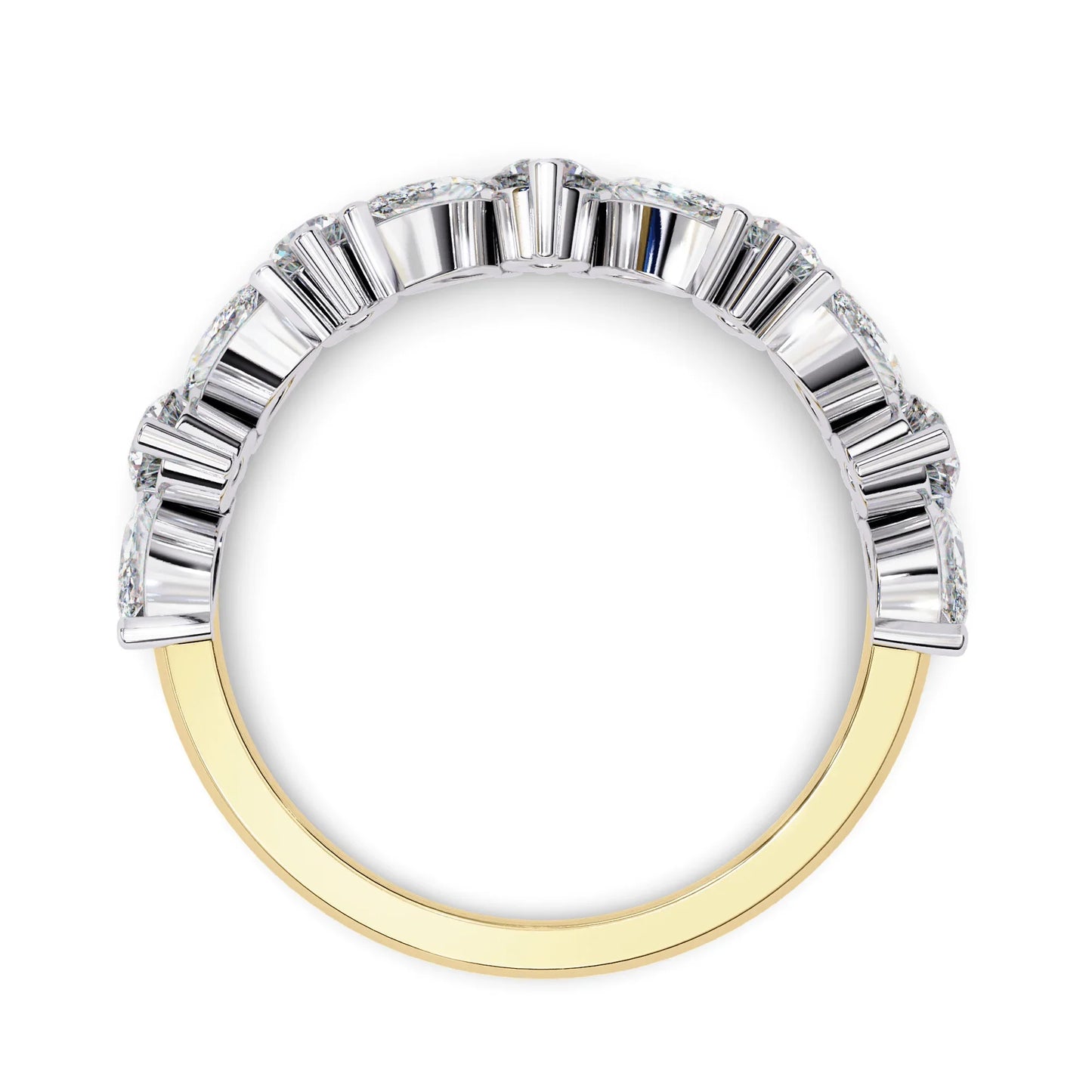 Demi Lab Grown Fancy Diamond Ring in Gold - Jewelslane
