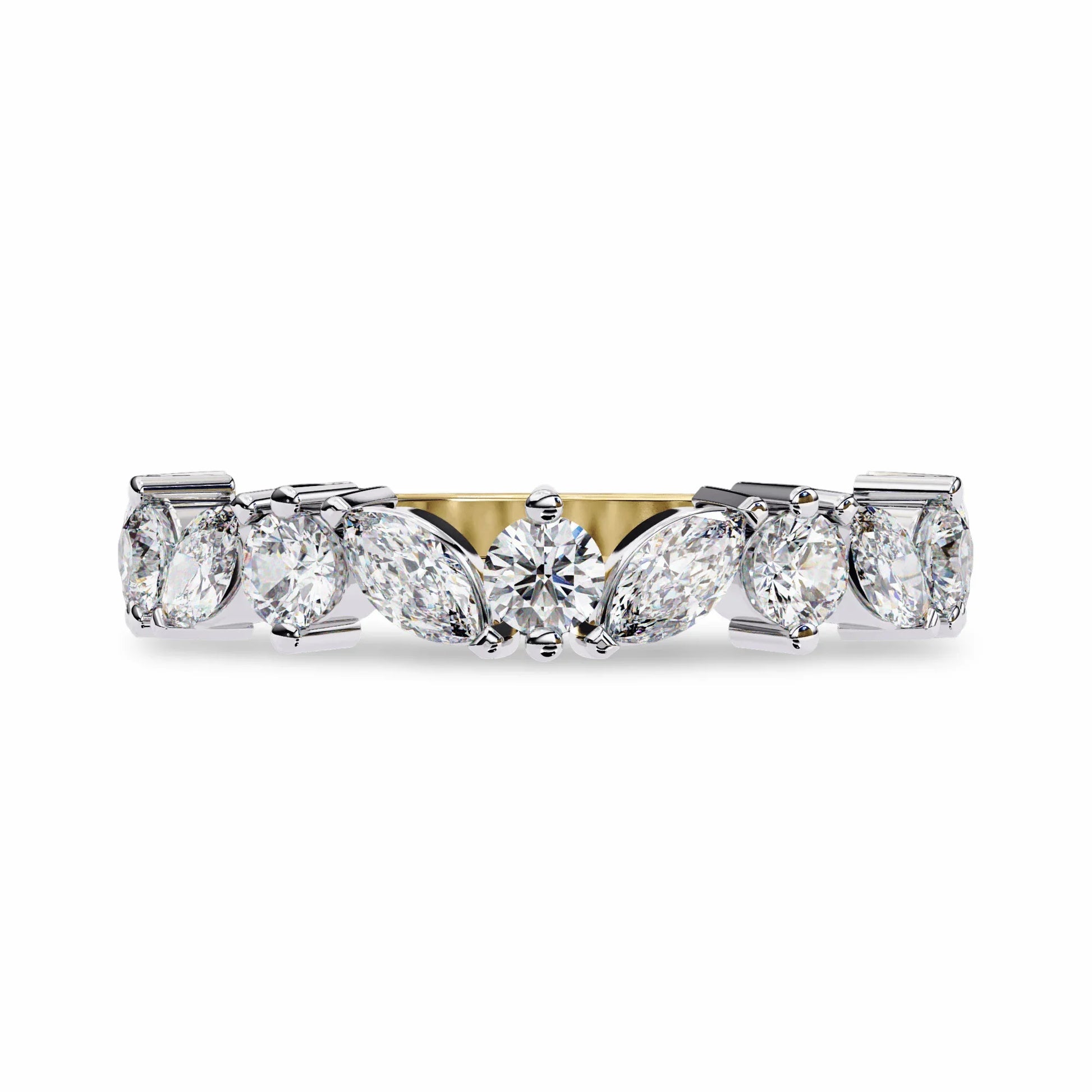 Demi Lab Grown Fancy Diamond Ring in Gold - Jewelslane