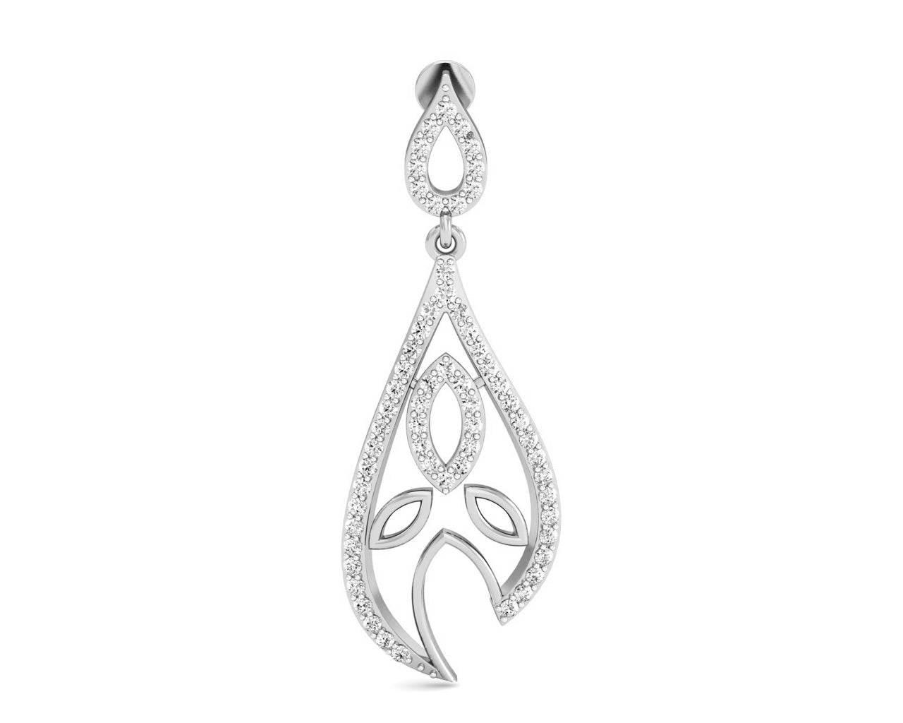 Devangi Diamond Drop Earrings - Jewelslane
