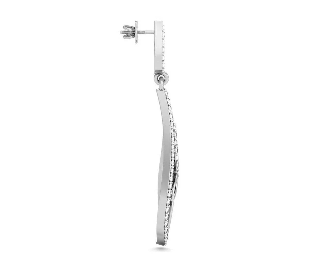 Devangi Diamond Drop Earrings - Jewelslane