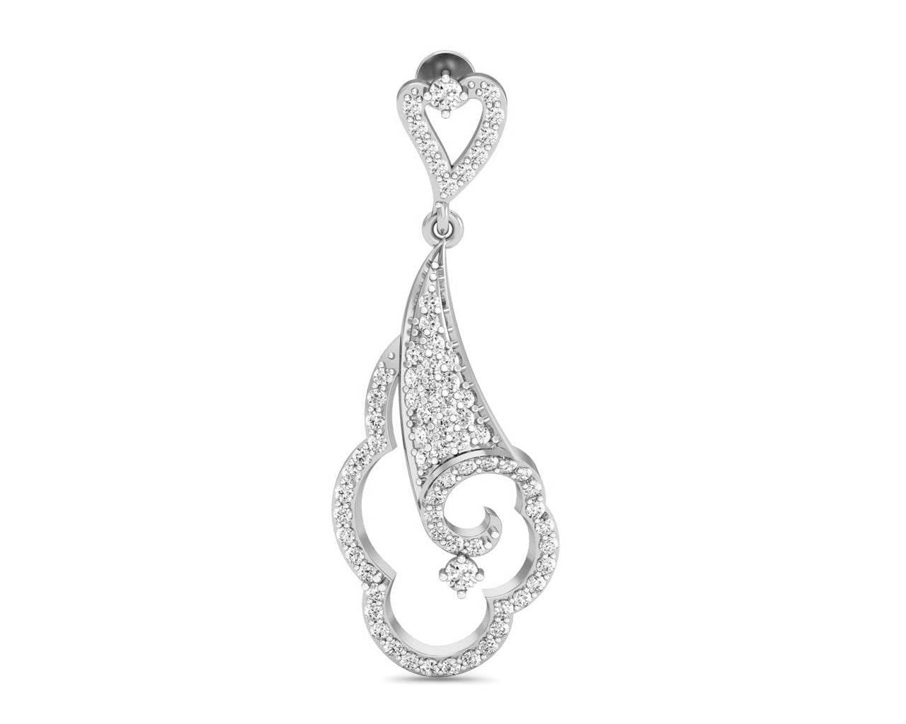 Devya Diamond Dangle Drop Earrings - Jewelslane