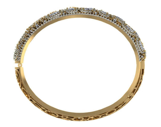 Designer Diamond Bangle - Jewelslane