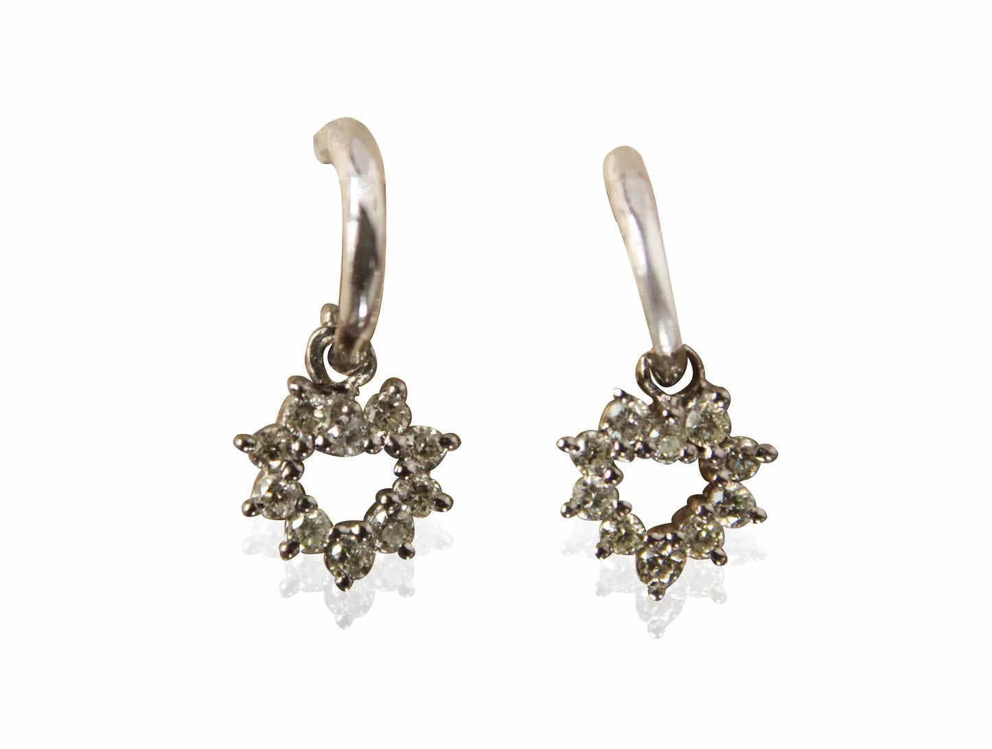 Diamond Heart Earrings - Jewelslane