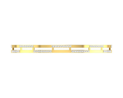 Diane Diamond Bangle Pair in Gold - Jewelslane