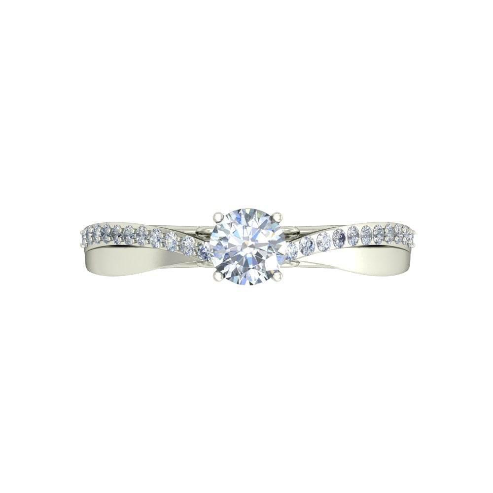 Dianne Diamond Solitaire Engagement Ring - Jewelslane