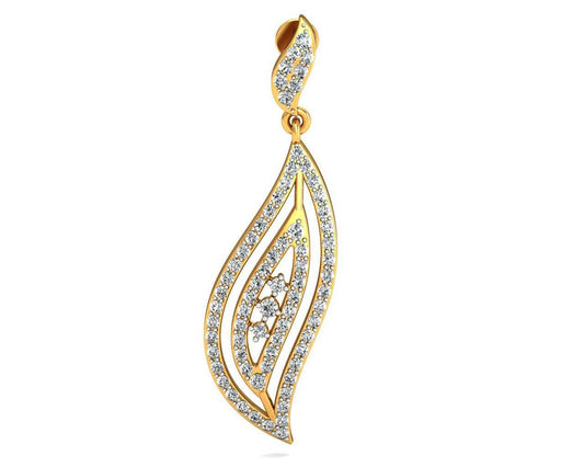 Dipti Diamond Dangle Earrings - Jewelslane